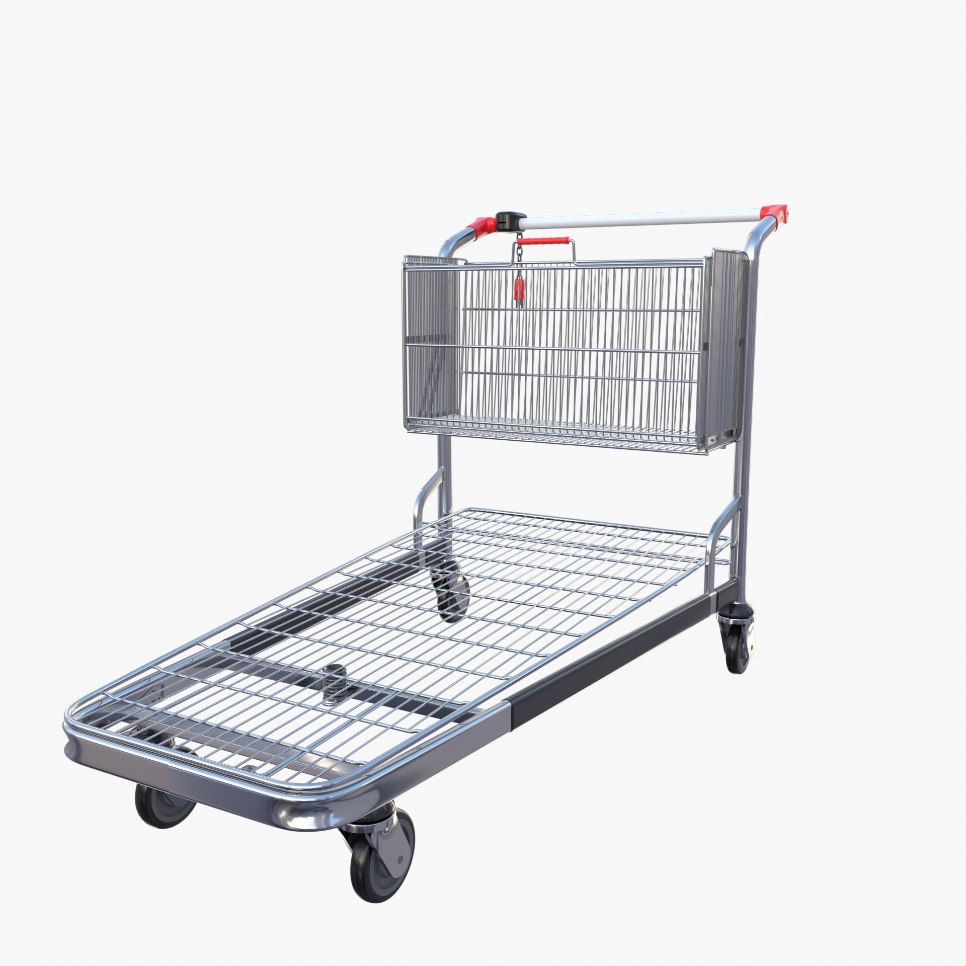 Shopping cart v2 3D model_6