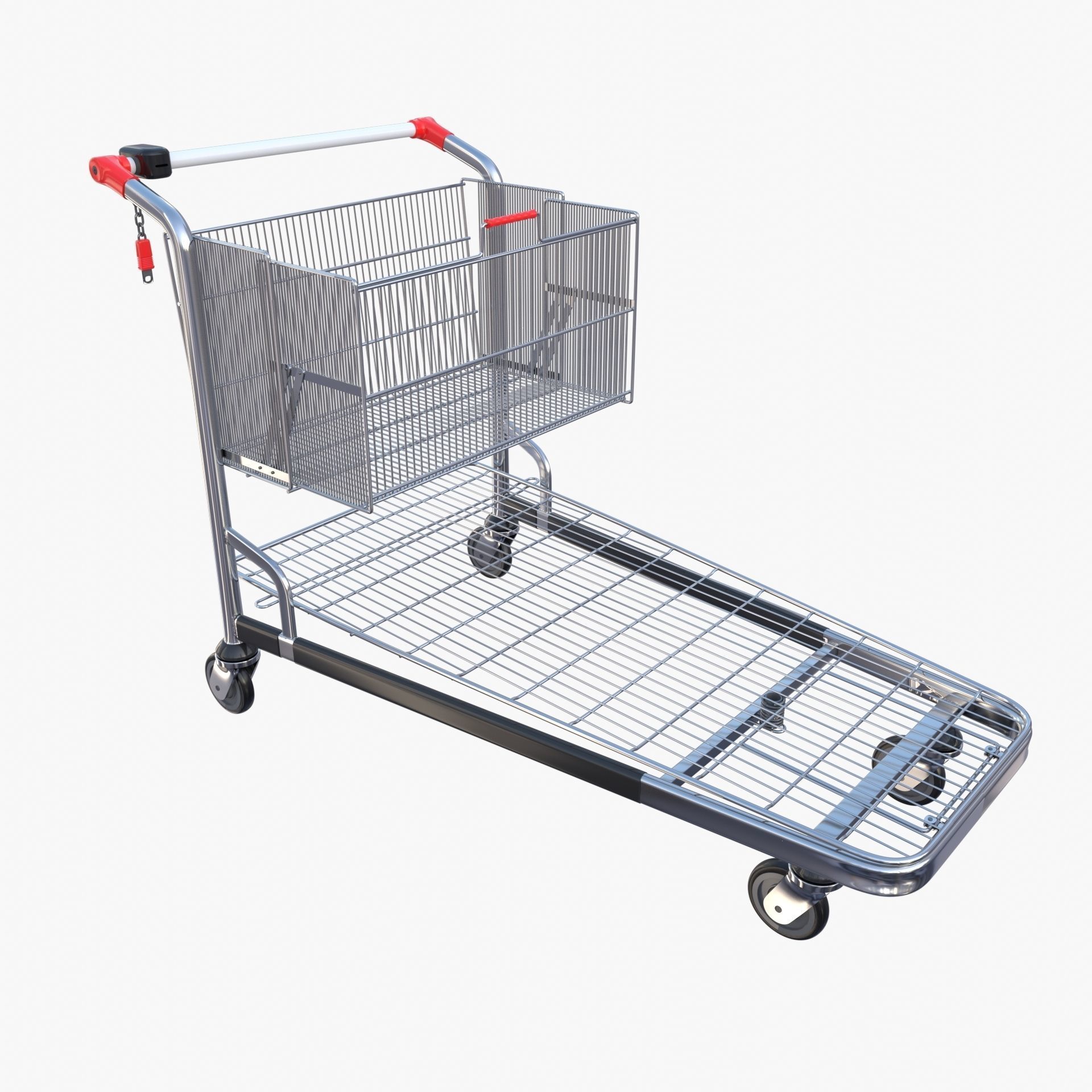 Shopping cart v2 3D model_14