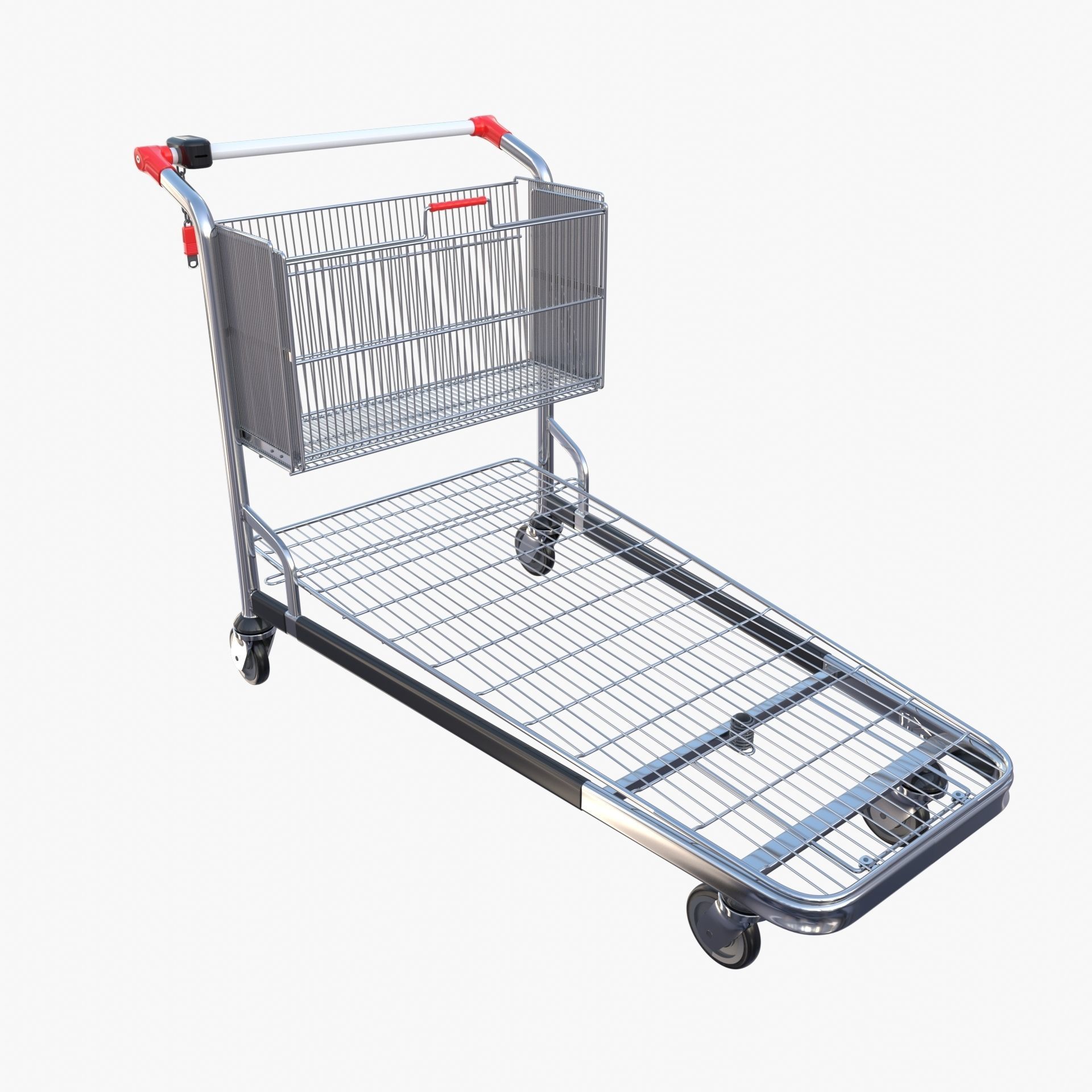 Shopping cart v2 3D model_9