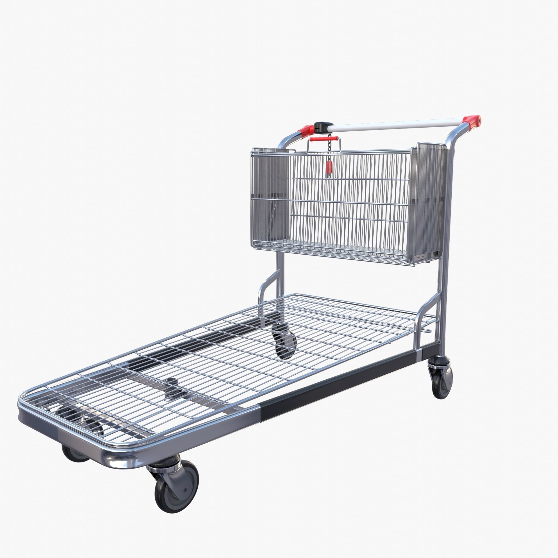 Shopping cart v2 3D model_1