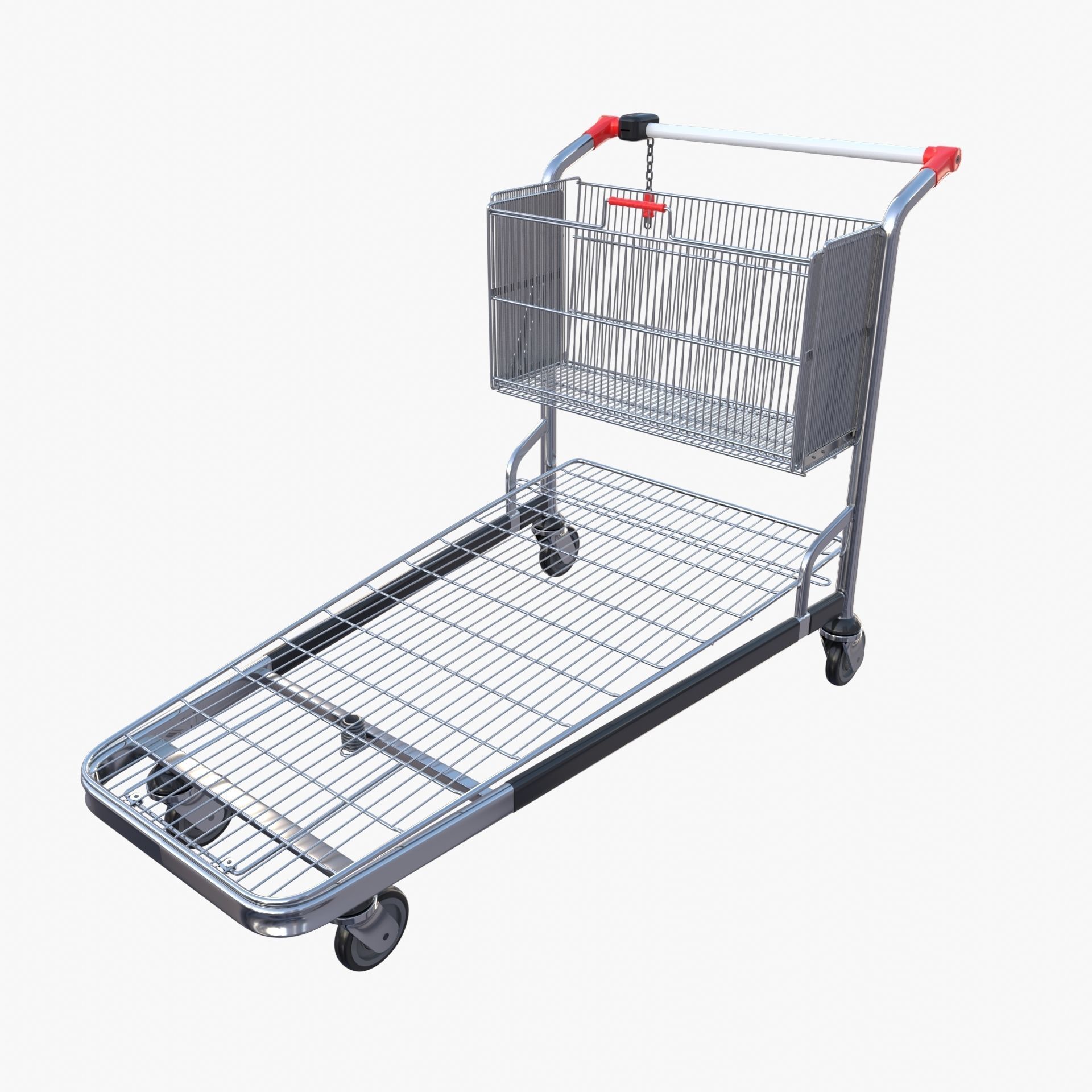 Shopping cart v2 3D model_7