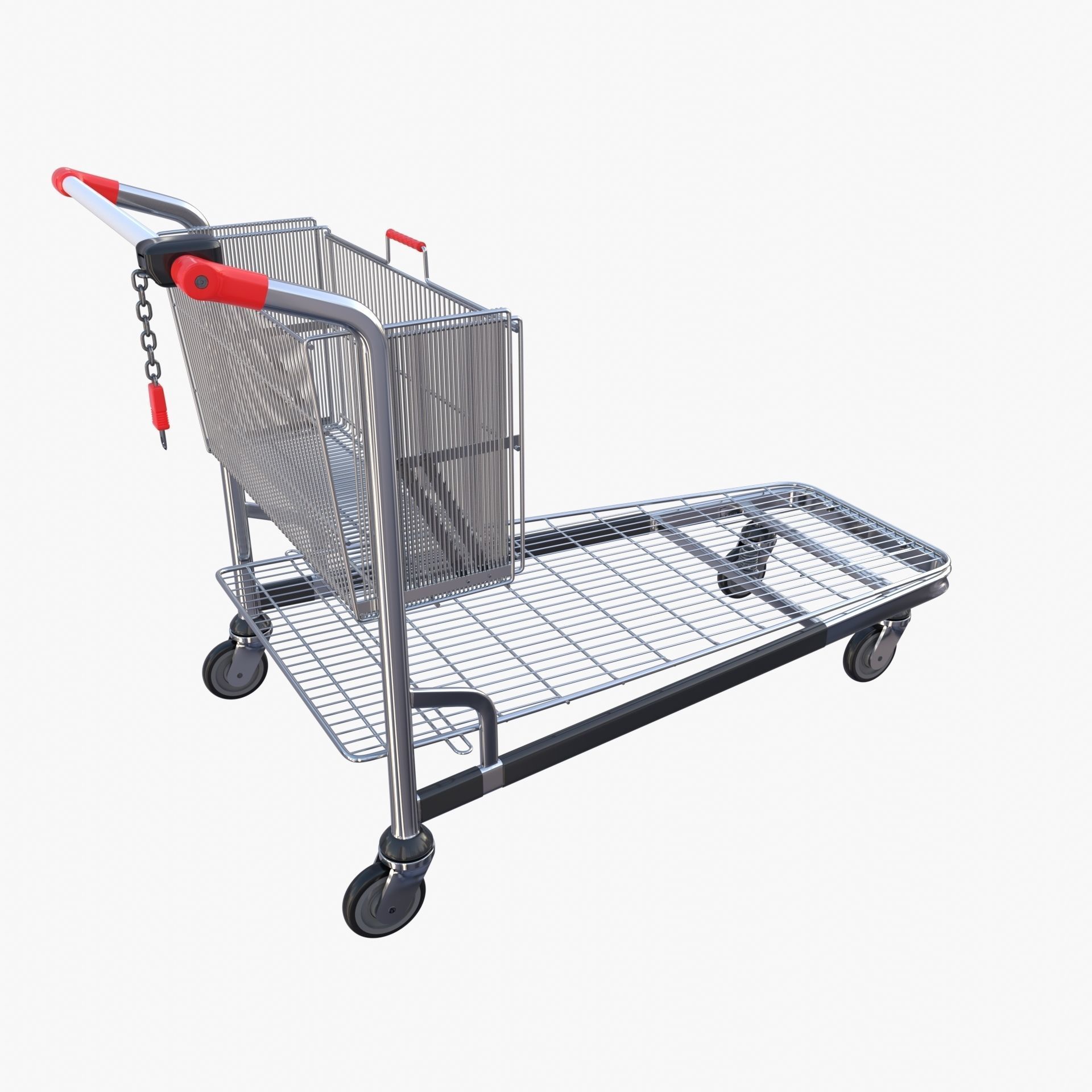 Shopping cart v2 3D model_8