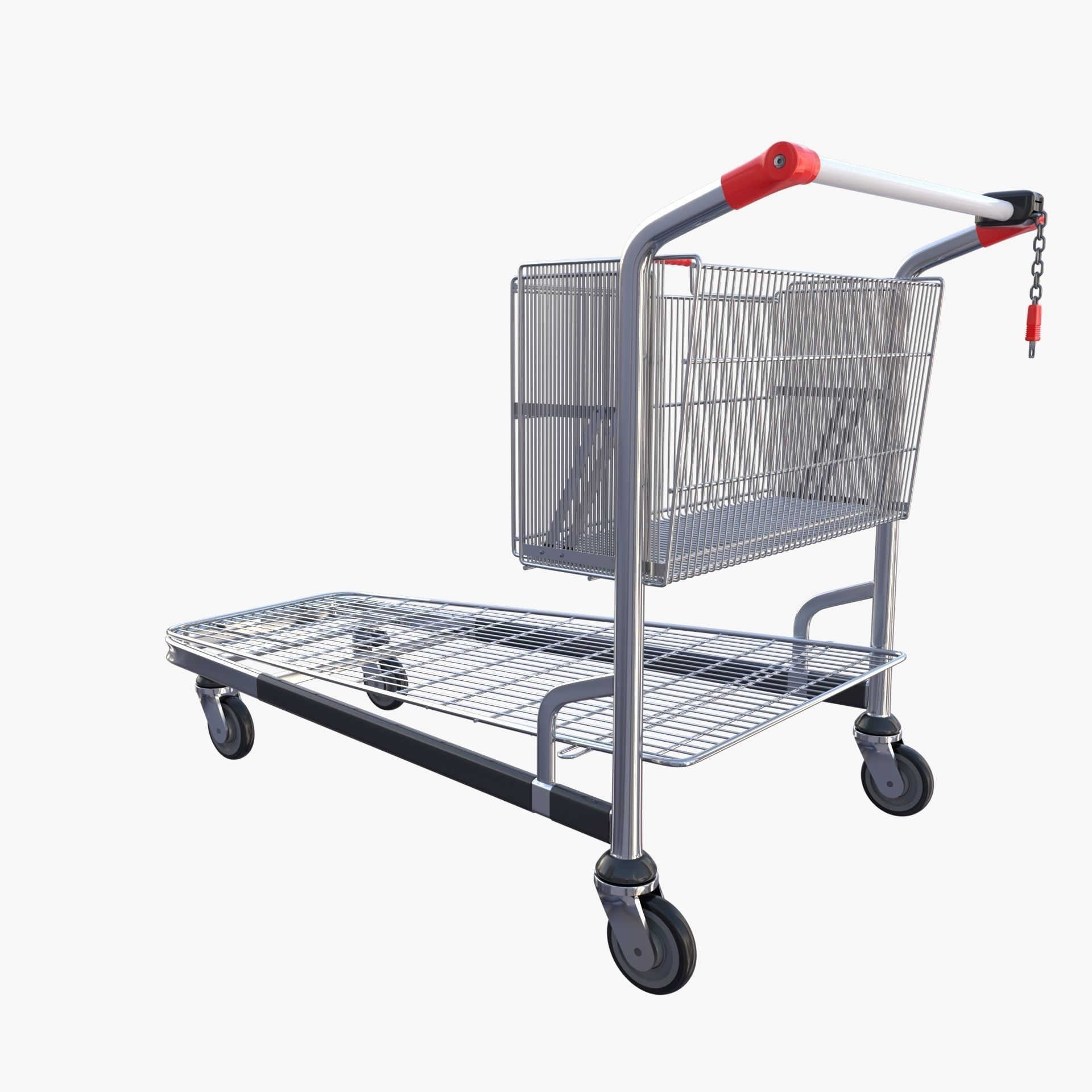 Shopping cart v2 3D model_2