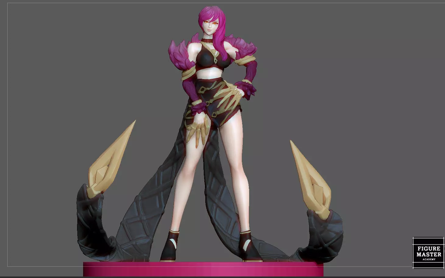 EVELYNN STATUE LOL LEAGUE OF LEGENDS GIRL FEMALE PRETTY STAR 3D print model