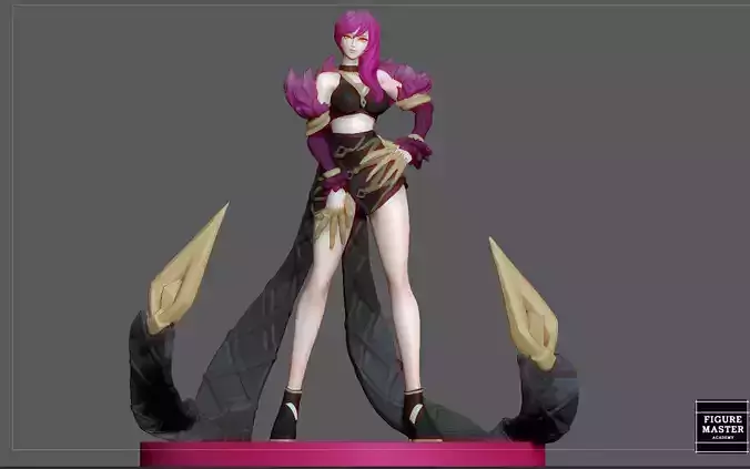 EVELYNN STATUE LOL LEAGUE OF LEGENDS GIRL FEMALE PRETTY STAR