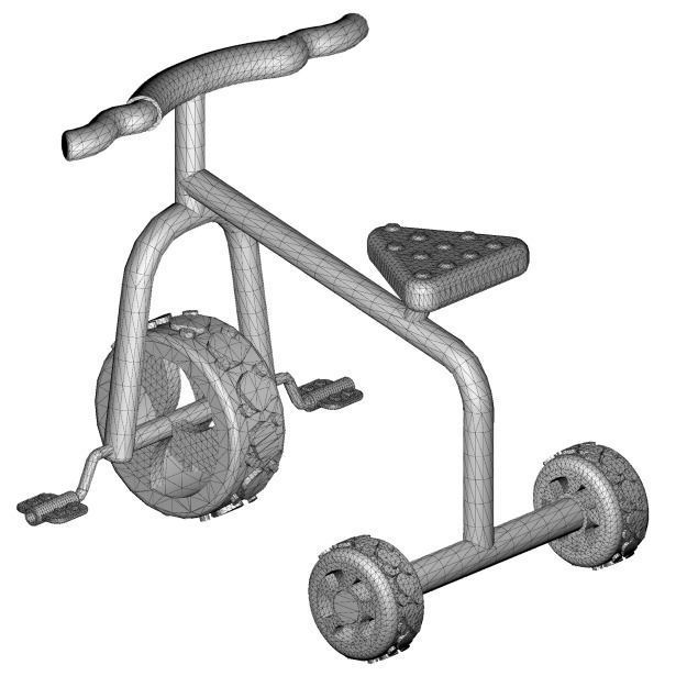 Kids Tricycle 3D print model_3
