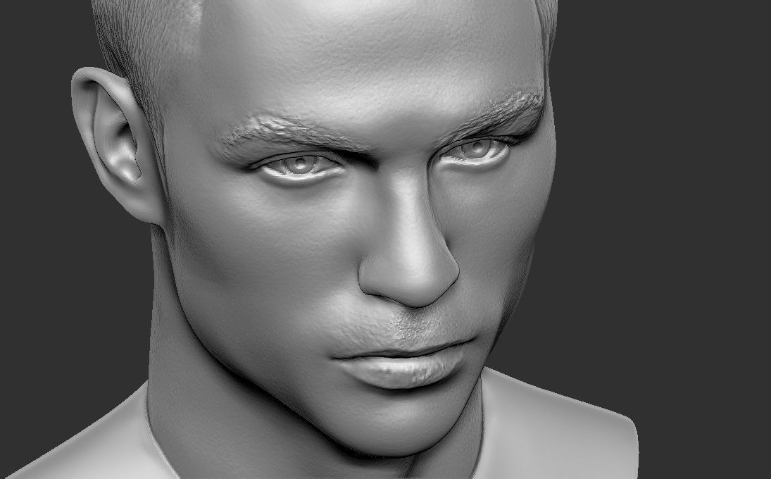 Cristiano Ronaldo Juventus bust for 3D printing 3D print model_26