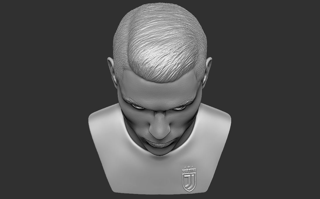 Cristiano Ronaldo Juventus bust for 3D printing 3D print model_14