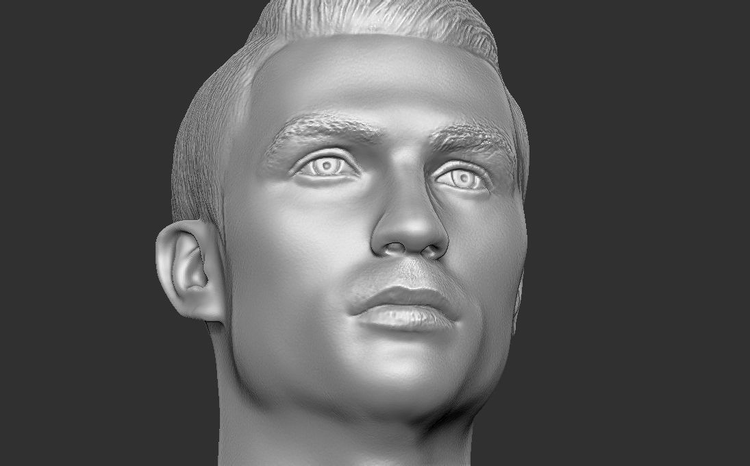 Cristiano Ronaldo Juventus bust for 3D printing 3D print model_18