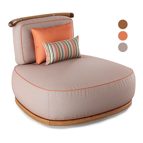 Annibale Colombo Salvia Armchair 3D model
