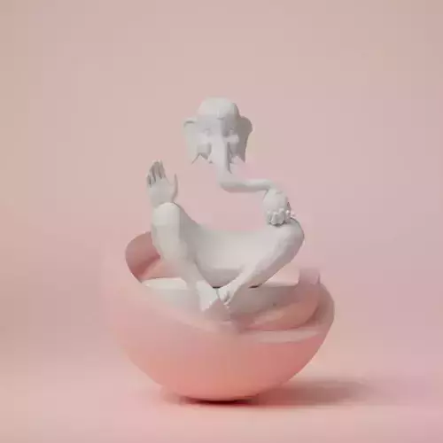 Ganesha Idol 3D Printable model 4
