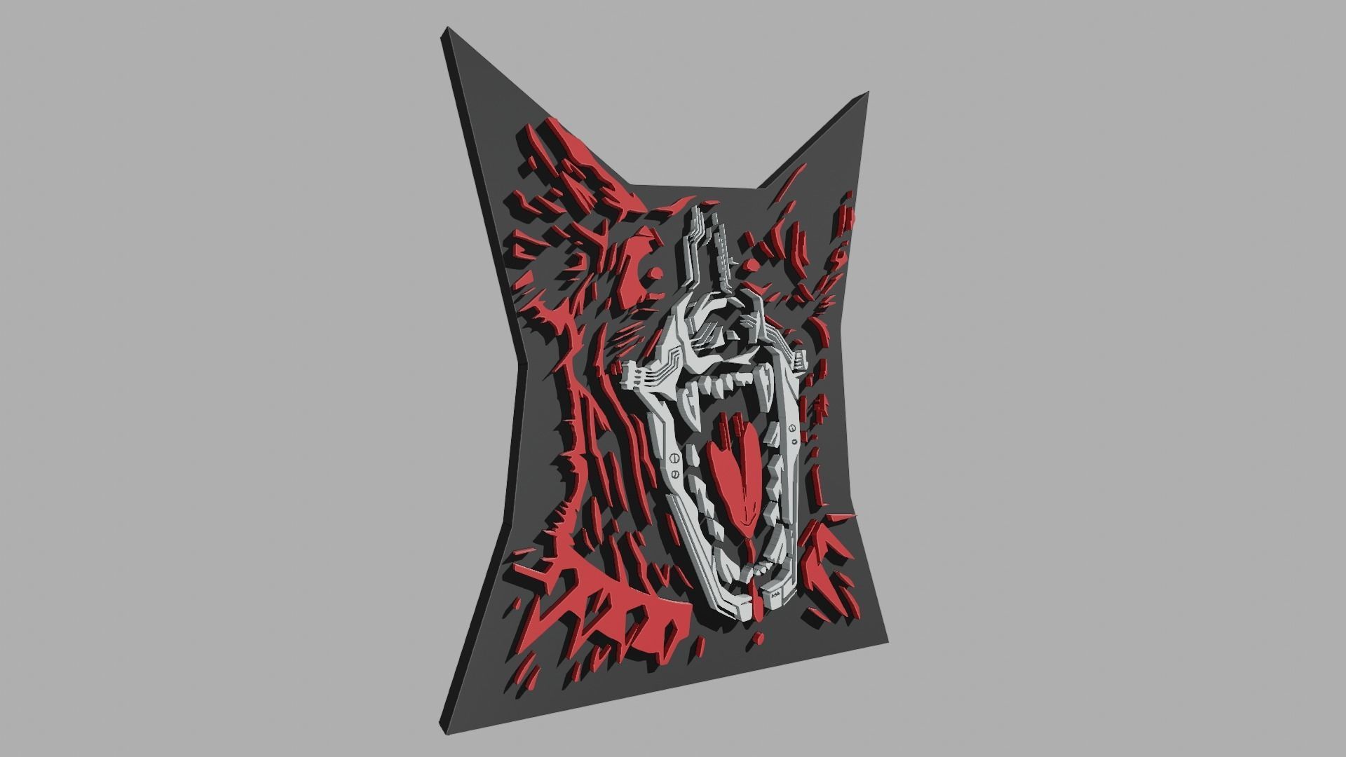 Dog Logo Cyberpunk 2077 Fan Art 3D print model_1