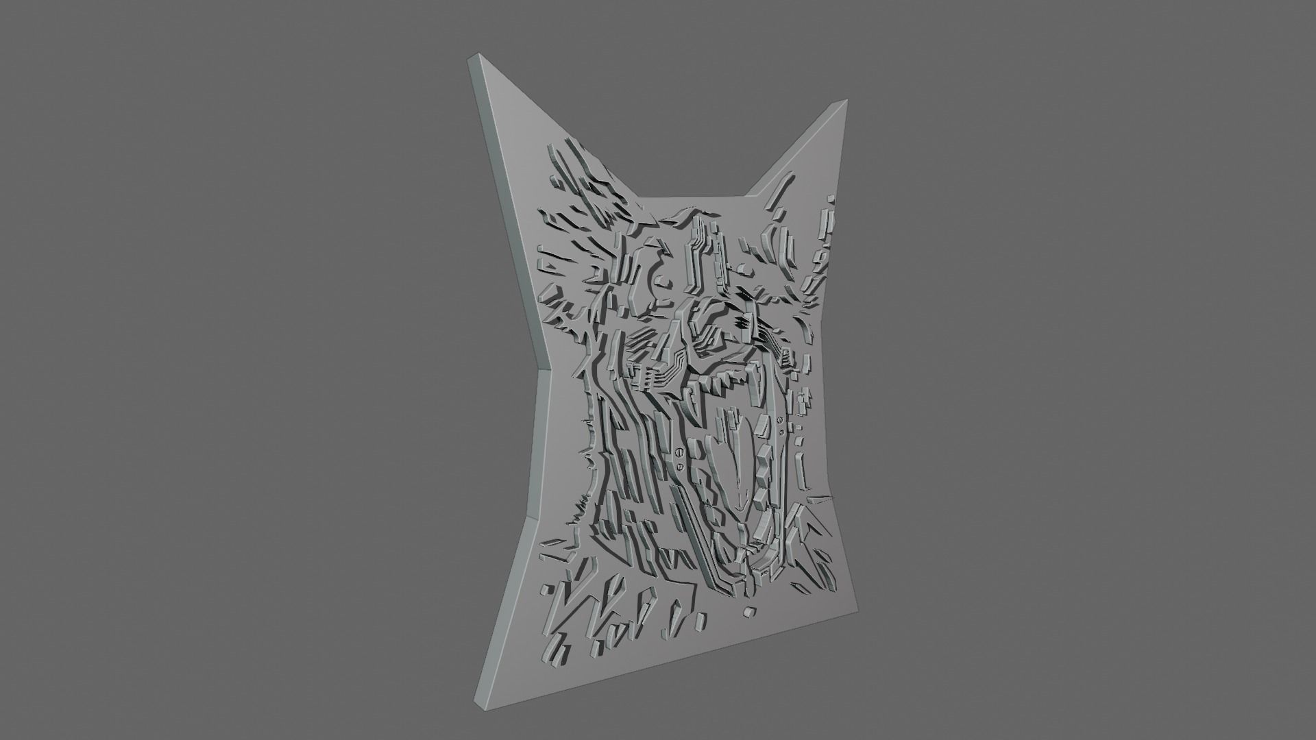 Dog Logo Cyberpunk 2077 Fan Art 3D print model_6