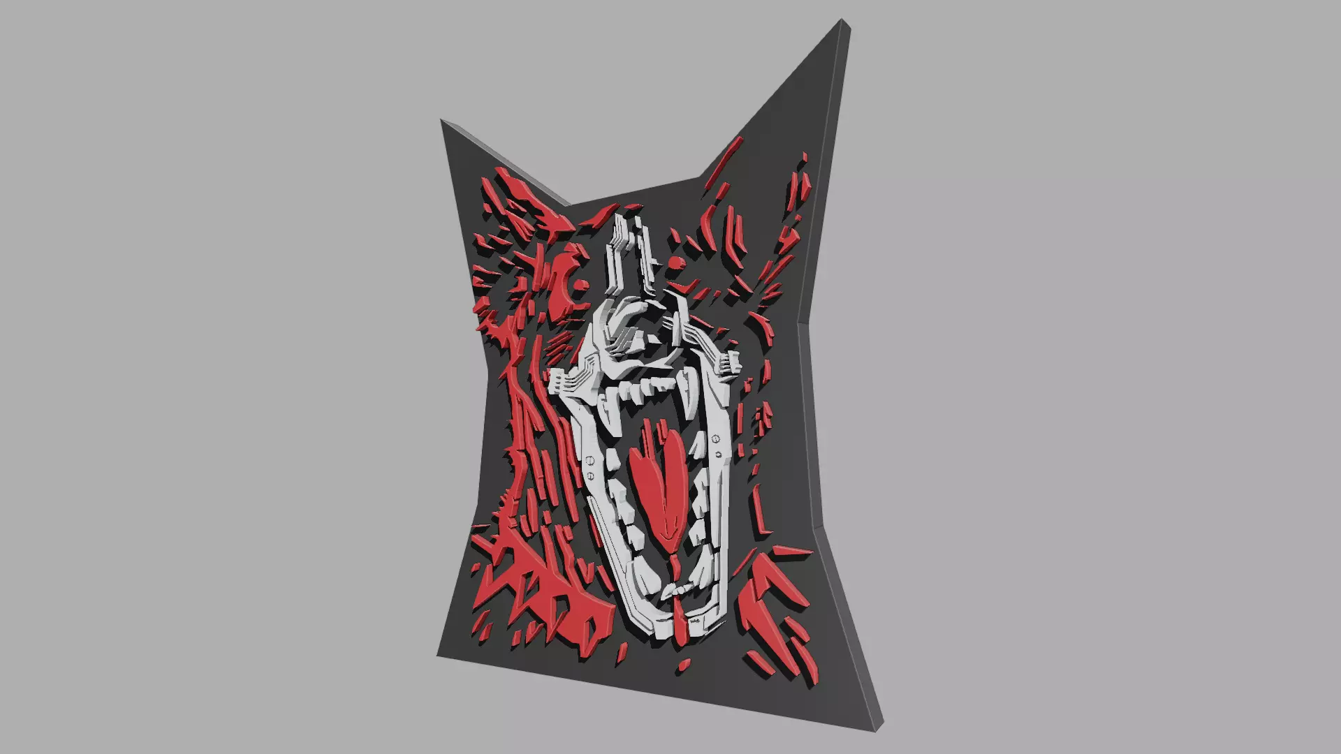 Dog Logo Cyberpunk 2077 Fan Art 3D print model_0