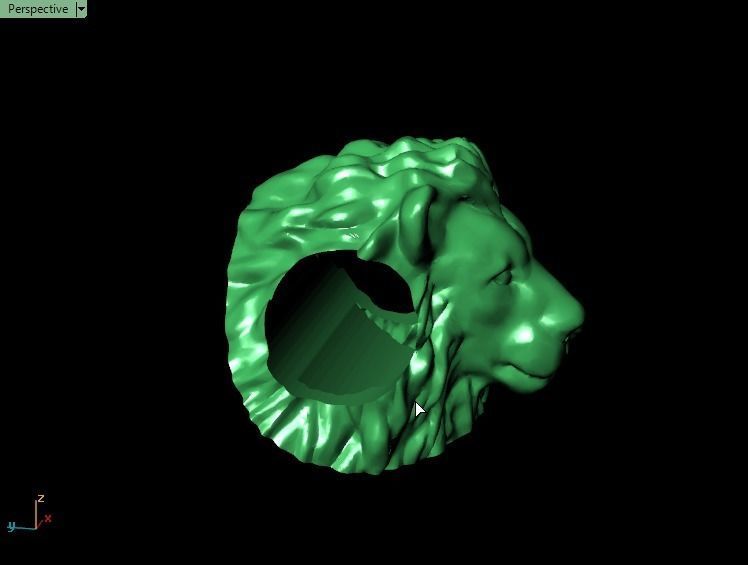 Lion Bracelet 3D print model_16