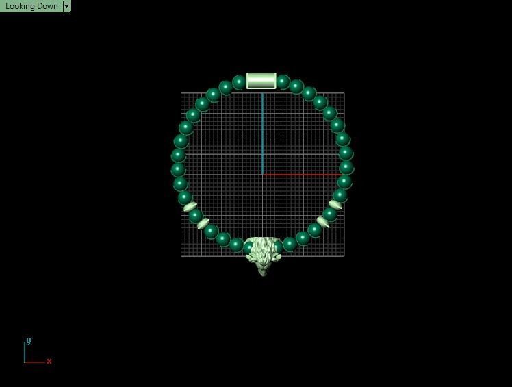 Lion Bracelet 3D print model_7