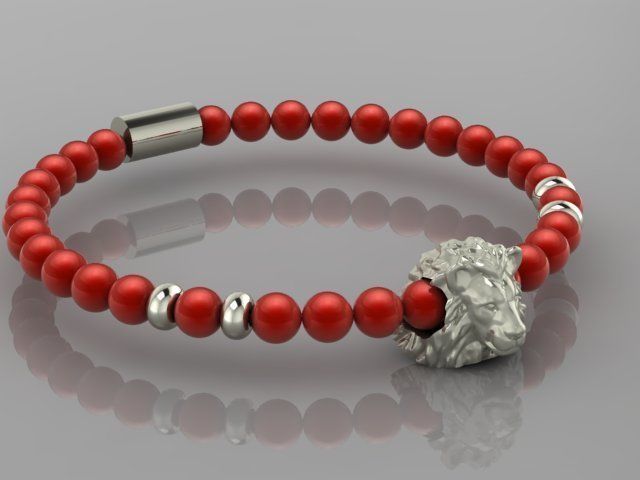 Lion Bracelet 3D print model_20
