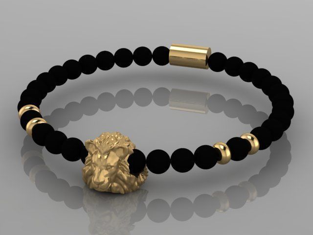 Lion Bracelet 3D print model_18