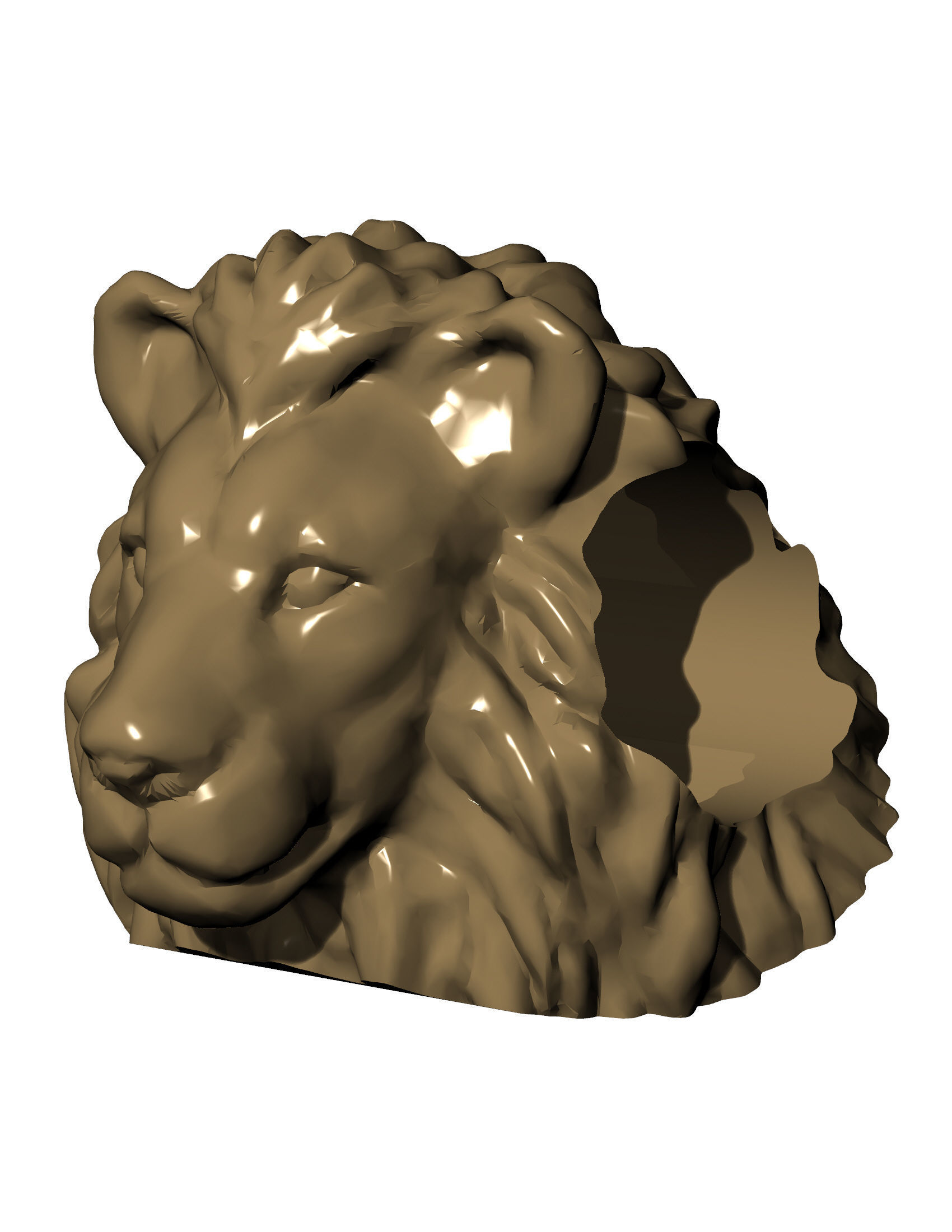 Lion Bracelet 3D print model_25
