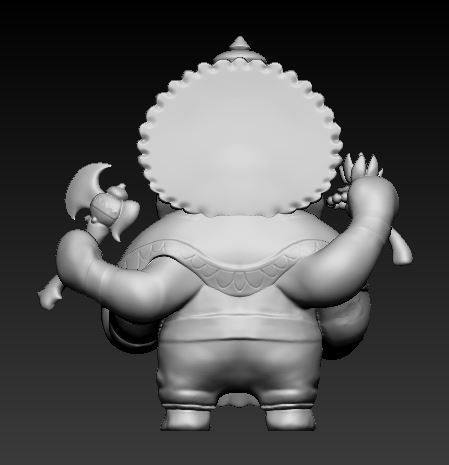 Ganesha Idol 3D Printable model 5 3D print model_1