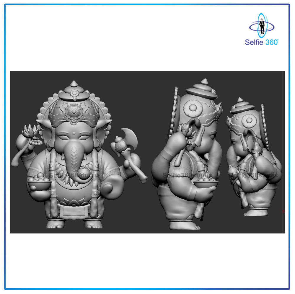 Ganesha Idol 3D Printable model 5 3D print model_4