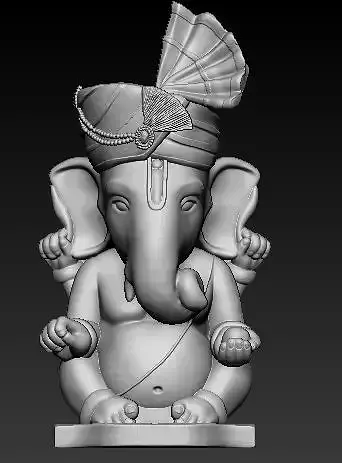 Ganesha Idol 3D Printable model 11