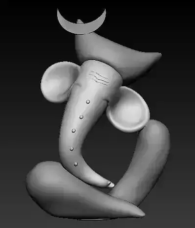 Ganesha Idol 3D Printable model 12