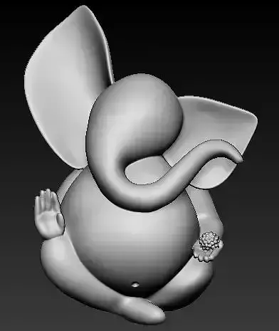 Ganesha Idol 3D Printable model 10