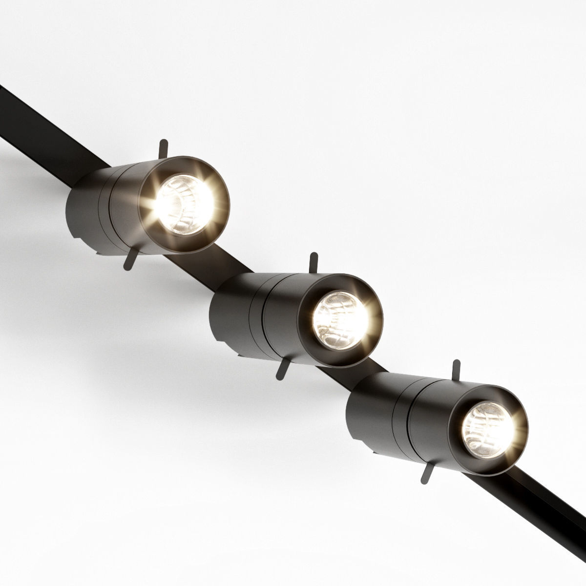 Donolux set three led lights 3D model_1