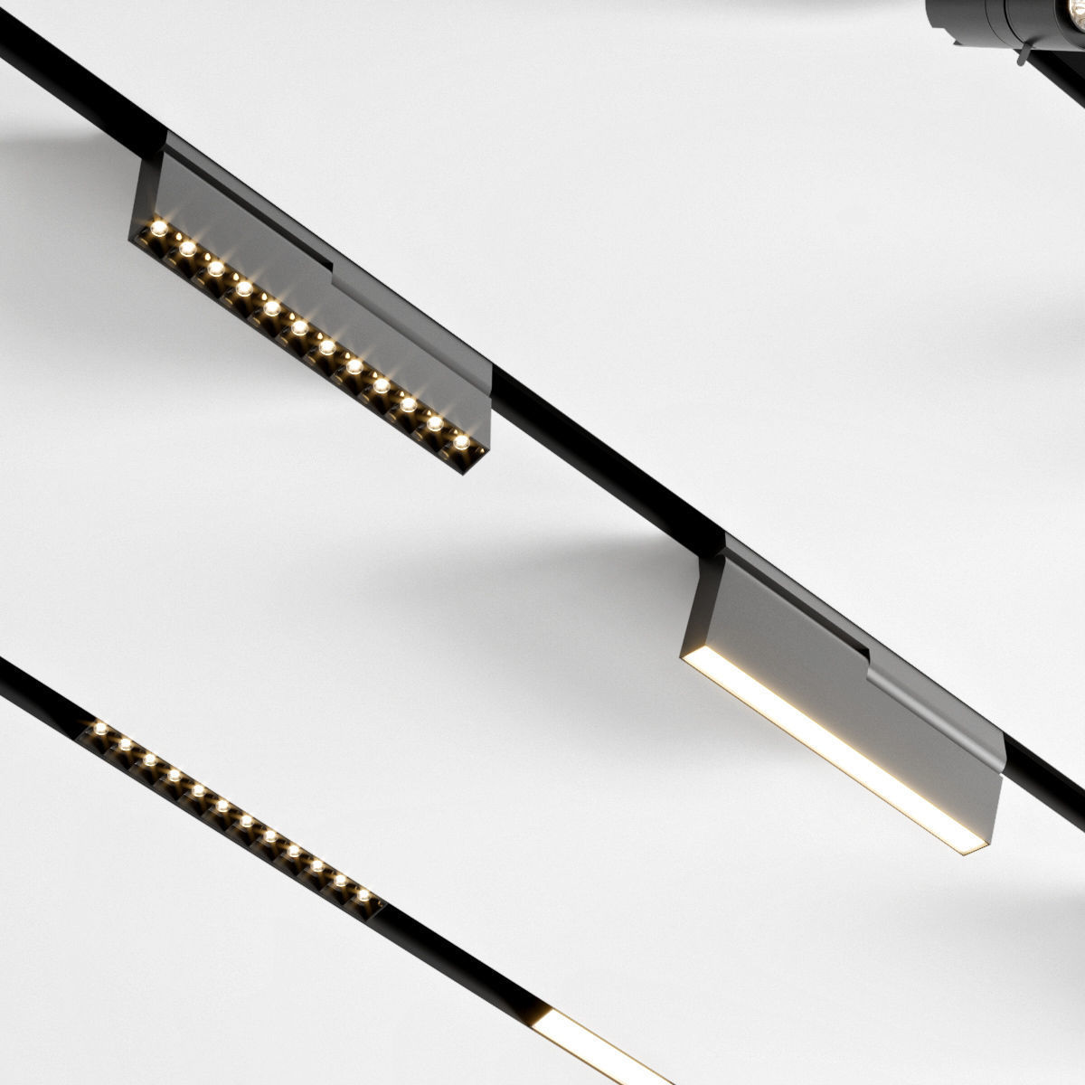 Donolux set three led lights 3D model_3