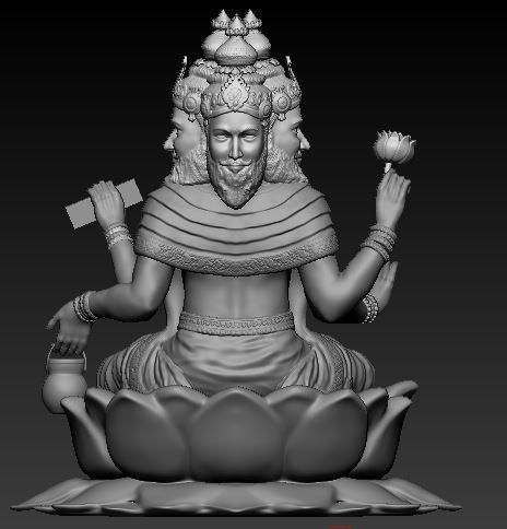 Brahma Idol 3d printable model  1 3D print model_4