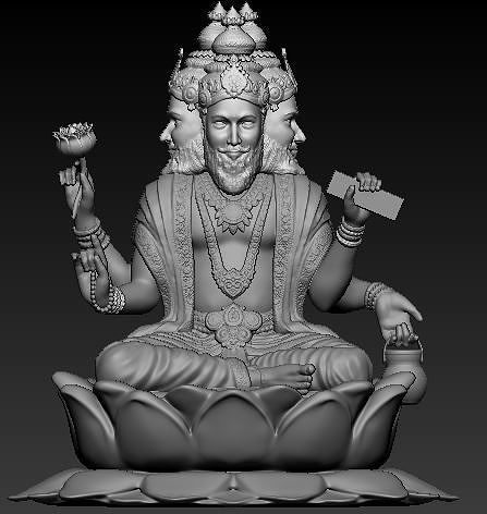 Brahma Idol 3d printable model  1 3D print model