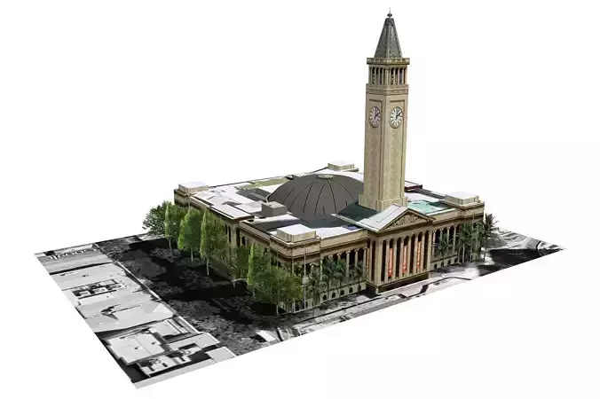 Brisbane City Hall 3D model