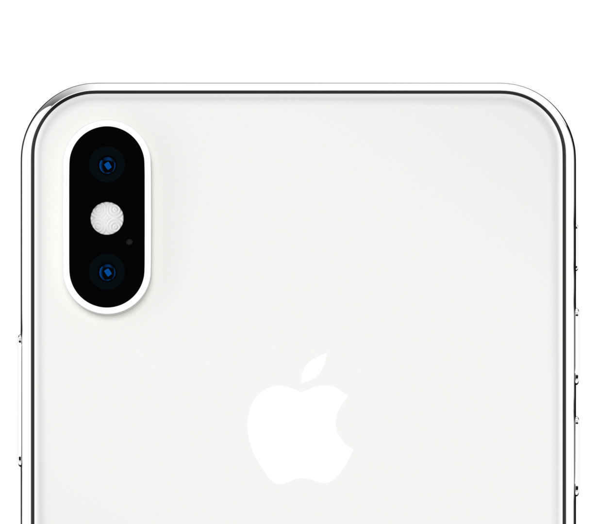 Apple iPhone Xs Silver Low-poly 3D model_14