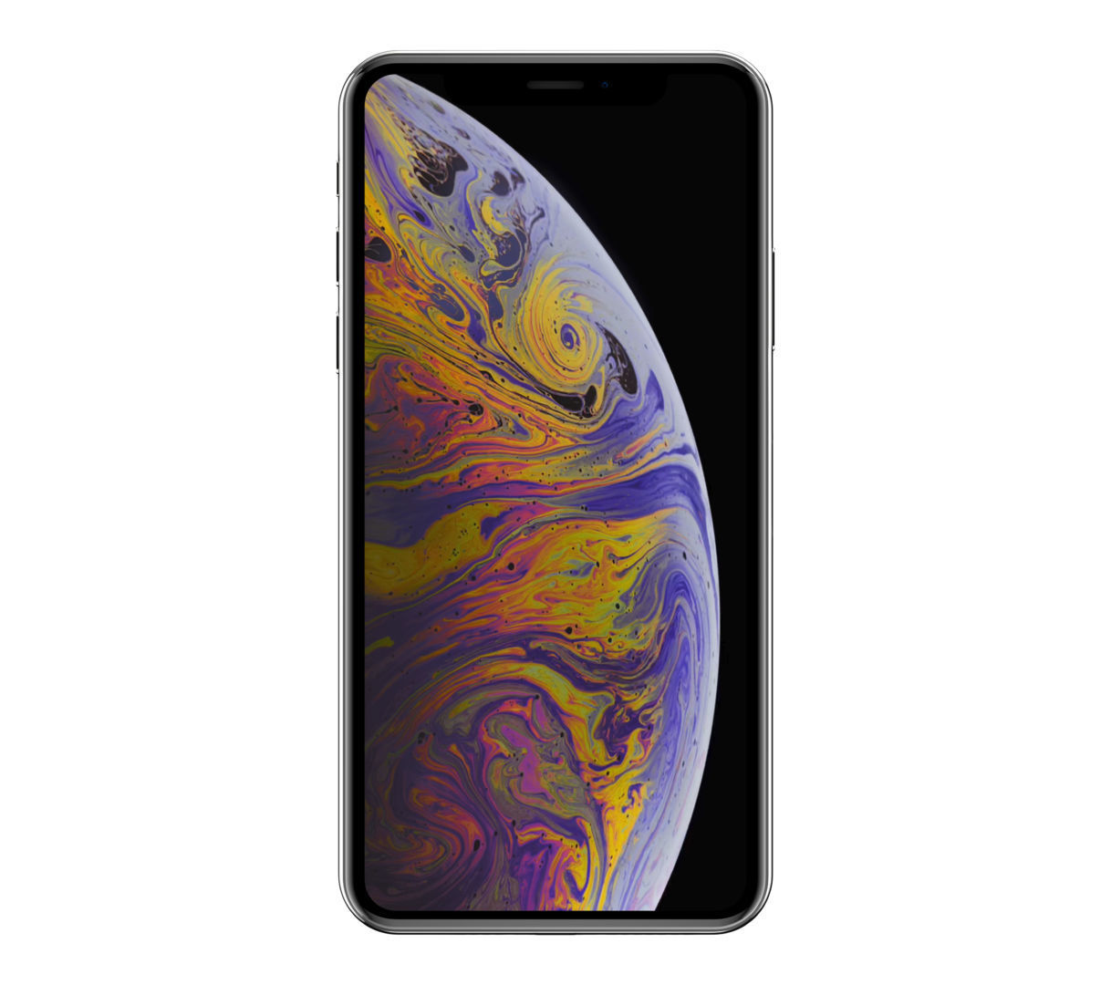 Apple iPhone Xs Silver Low-poly 3D model_3