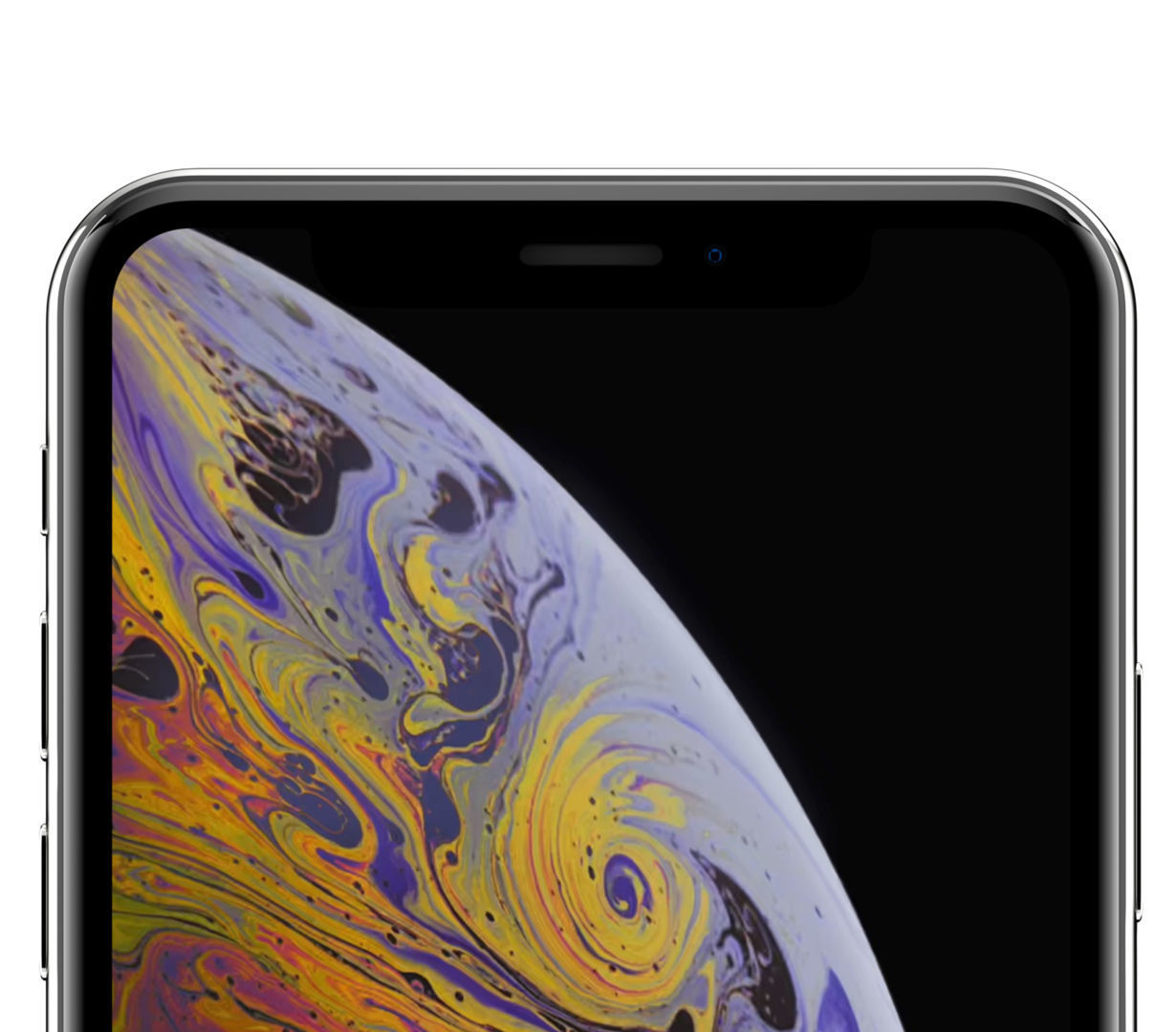 Apple iPhone Xs Silver Low-poly 3D model_13