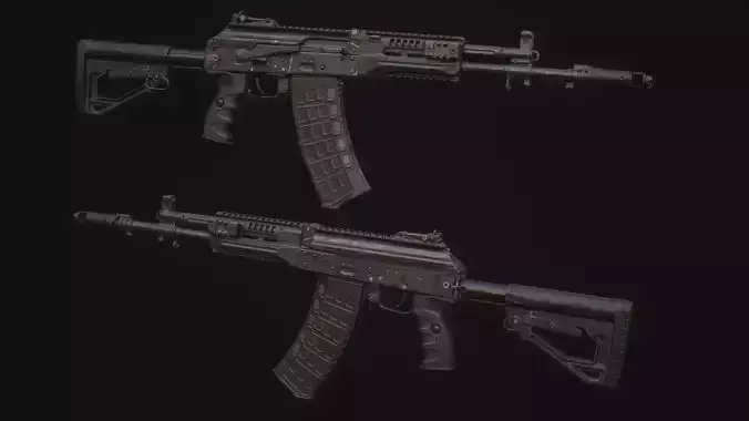 AK 12 Low-poly 3D model
