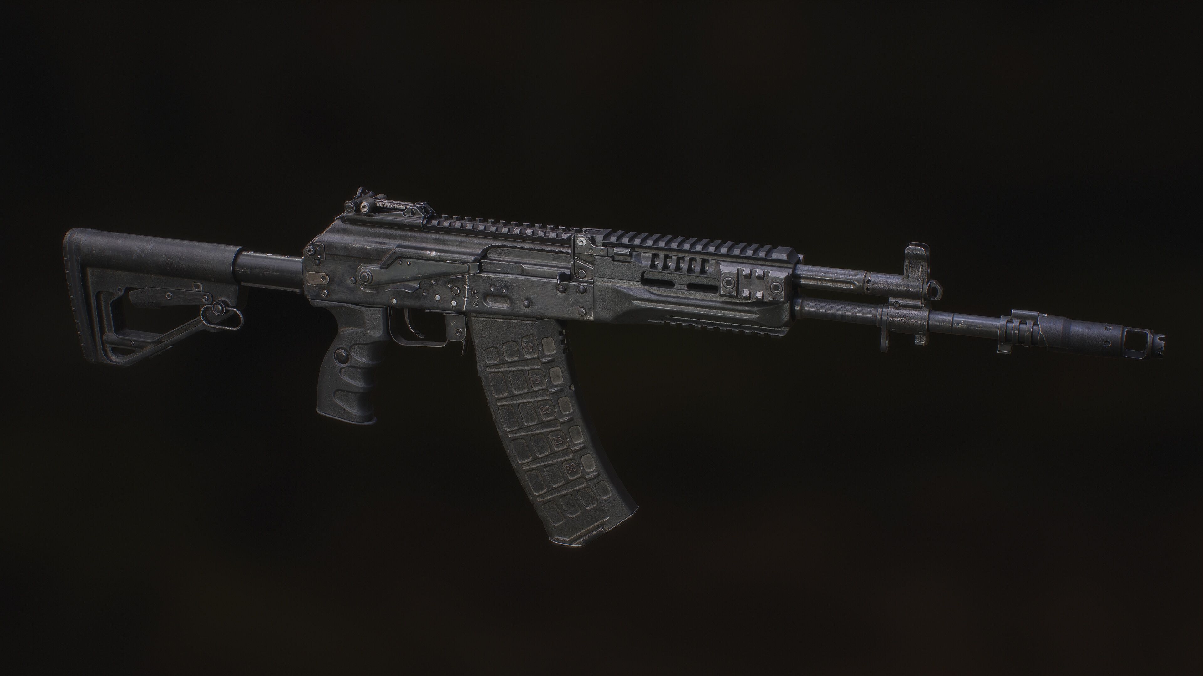 AK 12 Low-poly 3D model_1