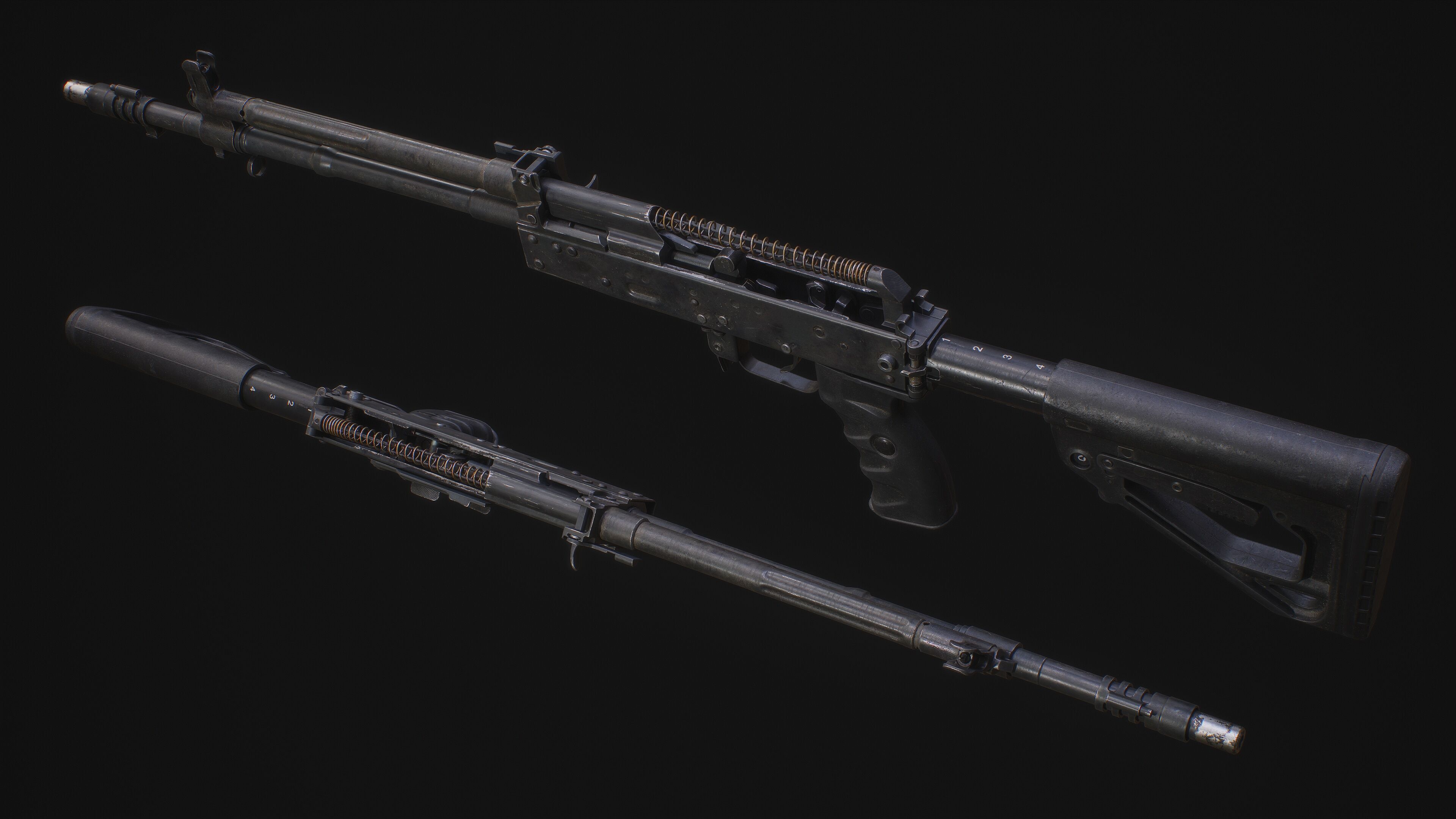 AK 12 Low-poly 3D model_6