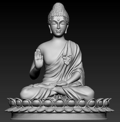 Buddha Idol 3d printable model 3D print model_1