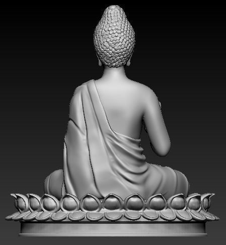 Buddha Idol 3d printable model 3D print model_2