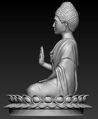 Buddha Idol 3d printable model 3D print model_3