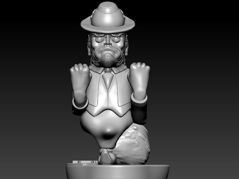 Notre Dame Fighting Irish Mascot Garden Statue 3D print model_1
