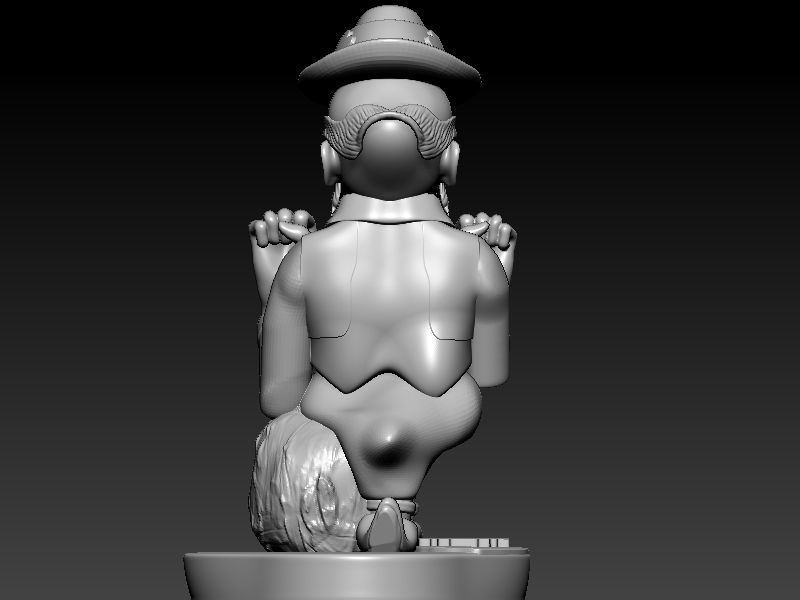 Notre Dame Fighting Irish Mascot Garden Statue 3D print model_3