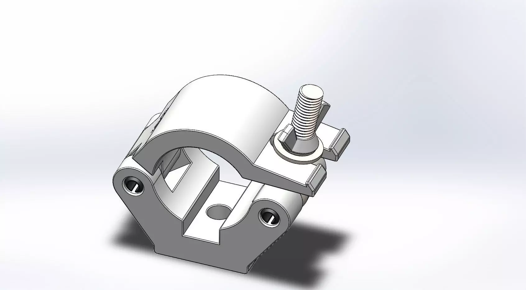 Clamp for pipe 48-51mm 750kg 3D model_0