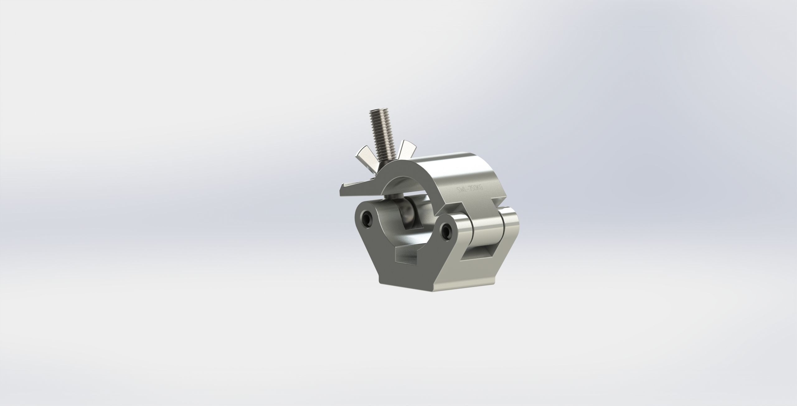 Clamp for pipe 48-51mm 750kg 3D model_4