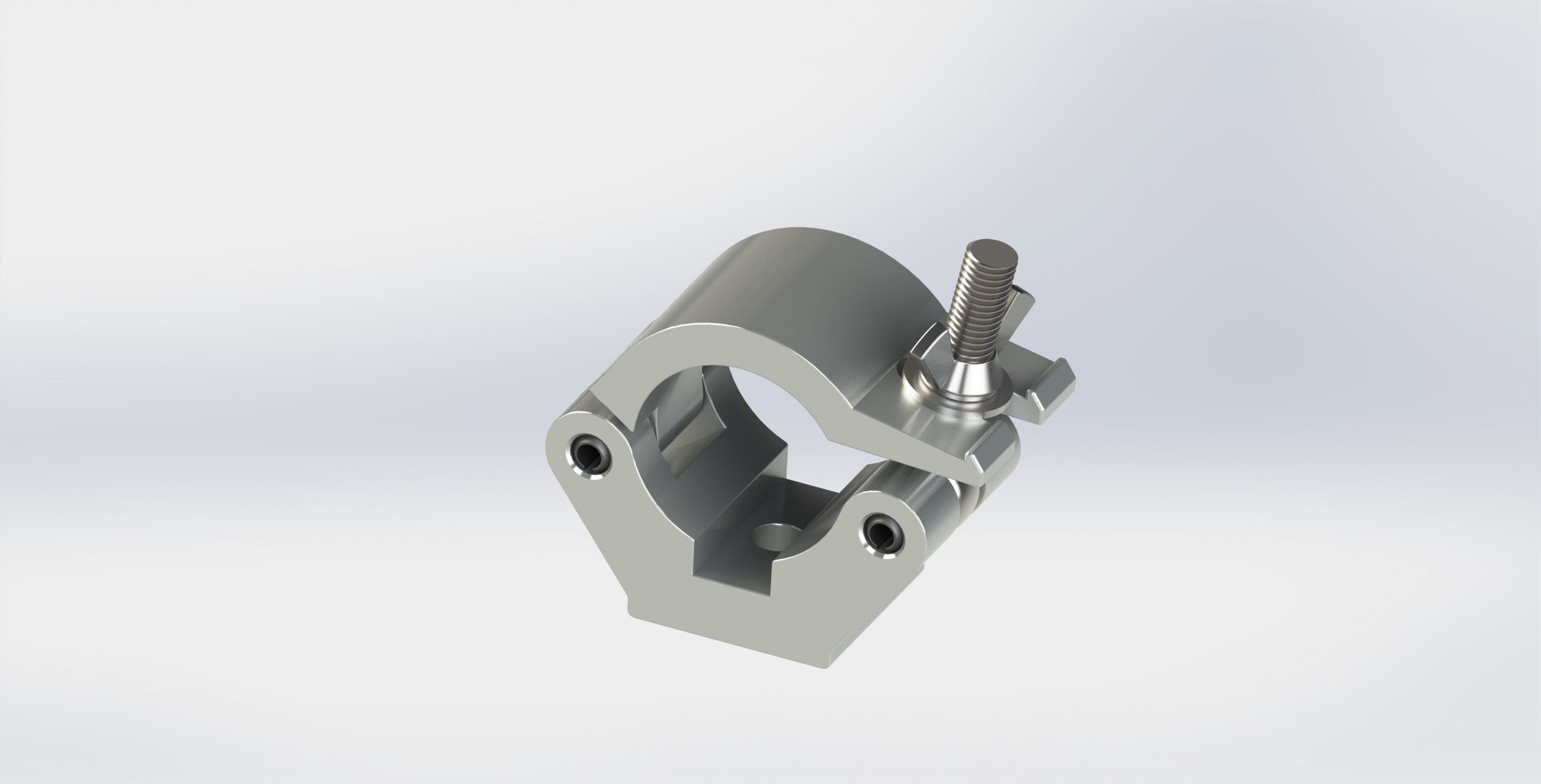 Clamp for pipe 48-51mm 750kg 3D model_2