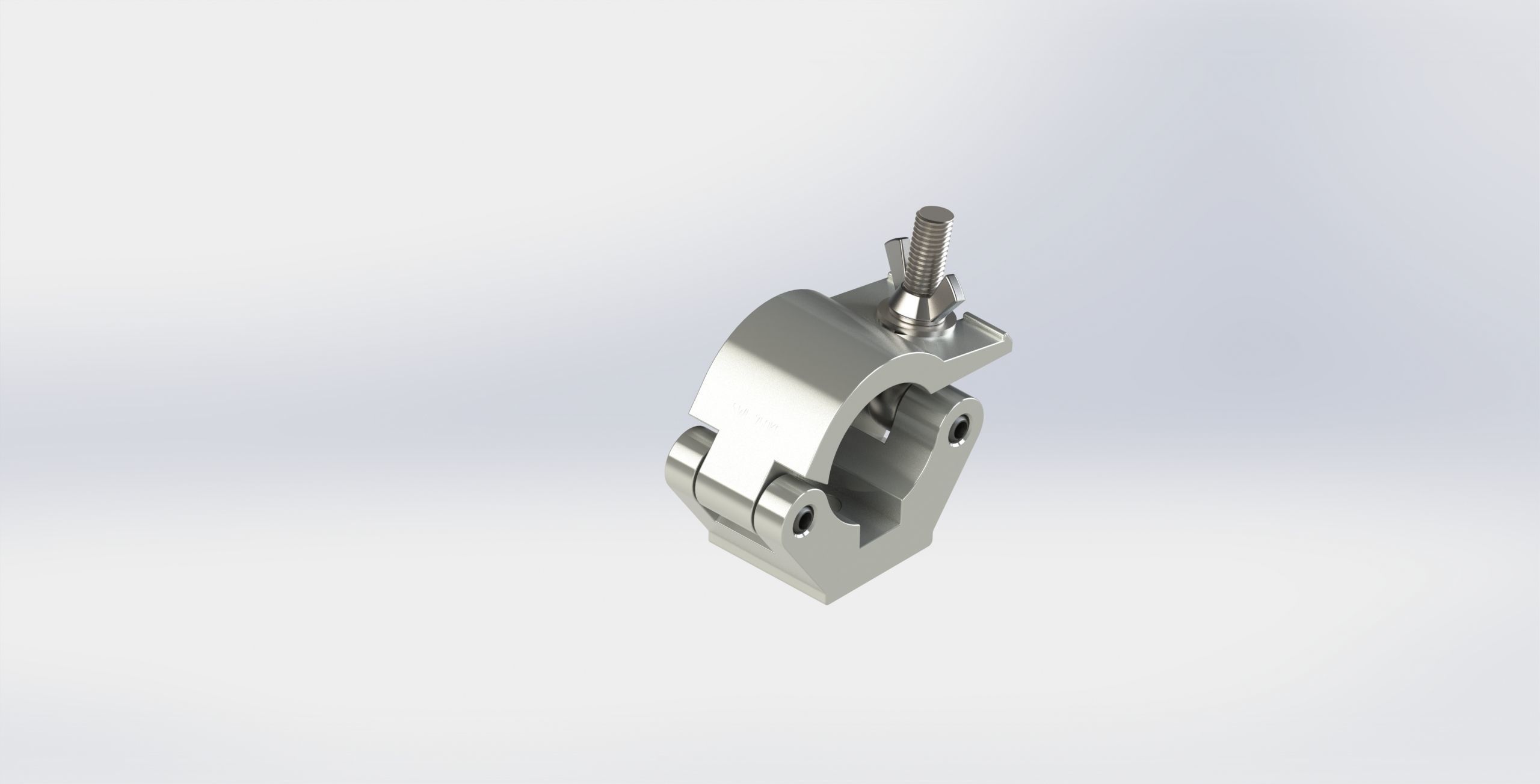 Clamp for pipe 48-51mm 750kg 3D model_3