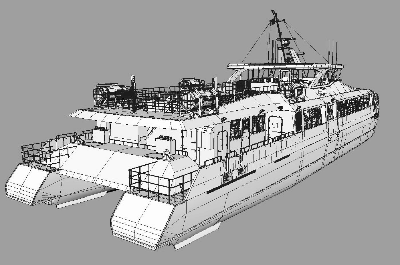  Passenger ferry 3D model_12