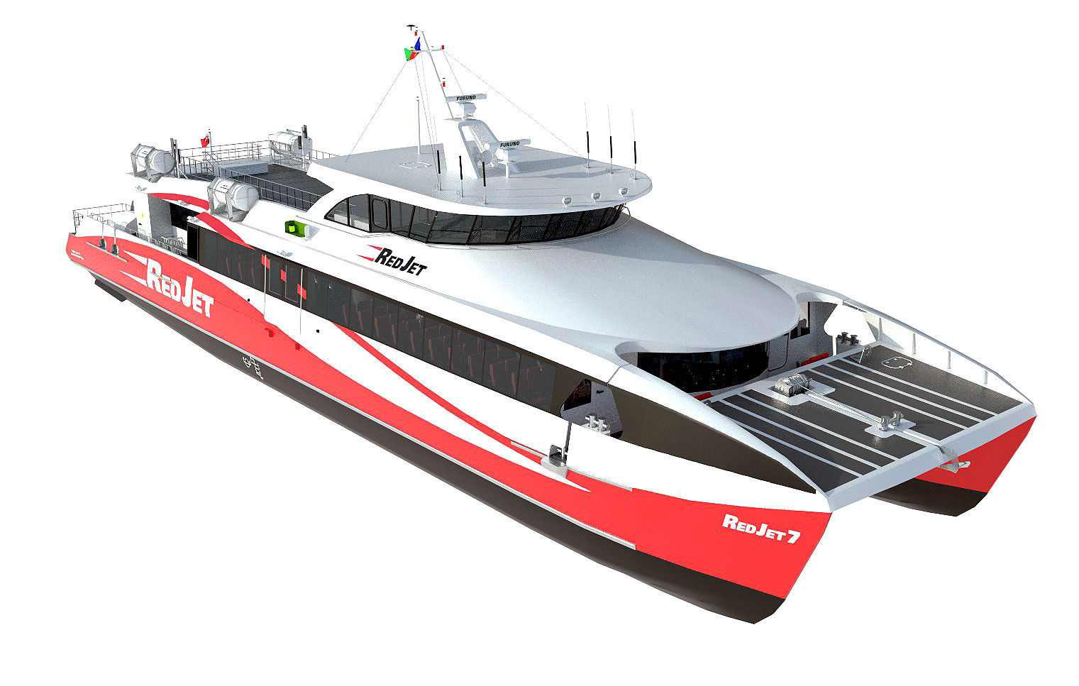  Passenger ferry 3D model_0